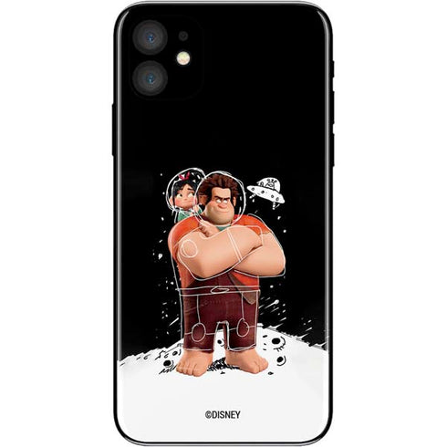 Disney Wreck-it Ralph And Vanellope Space Sketch iPhone 11 Skin